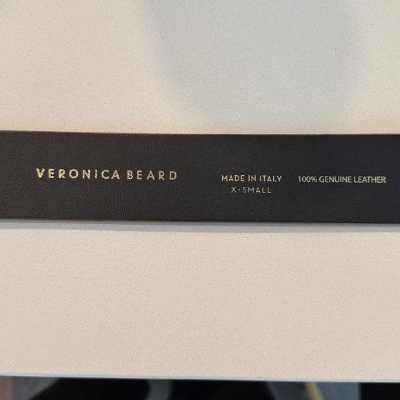 NEW Veronica Beard Black and Tan Reptile Belt - Picture 4 of 5